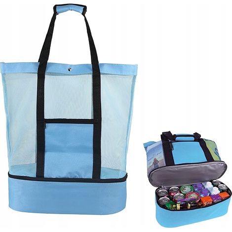 BORSA DA SPIAGGIA MULTIFUNZIONALE per PICNIC, Shopping + CAMERA TERMICA DI RAFFREDDAMENTO