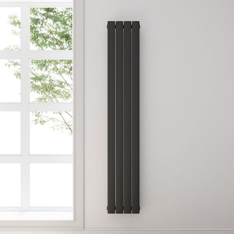 ELEGANT Design Heizkörper Anthrazit Flachheizkörper Heizung Vertikal Einlagig 1800x308mm
