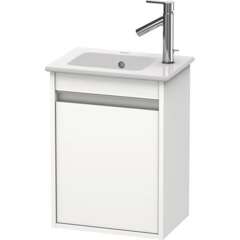 Mueble bajo lavabo KETHO 550x400x285mm apertura izquierda nogal oscuro