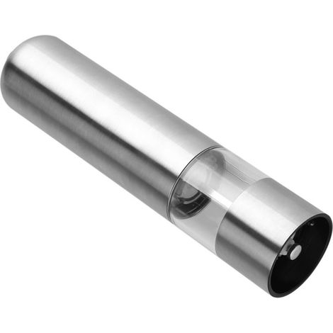 Elektrische Küchen-Pfeffermühle aus Edelstahl, kabellos, batteriebetrieben, verstellbar (1/5)