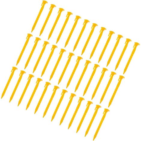 36 pezzi di picchetti da campeggio riutilizzabili e resistenti con design dentato per un fissaggio sicuro su vari terreni (1/5)