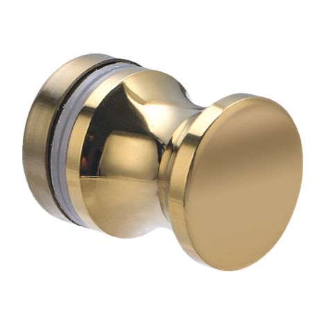 Manilla para puerta corredera de ducha, pomo robusto y duradero de acero inoxidable macizo, color dorado (paquete de 2). (1/5)