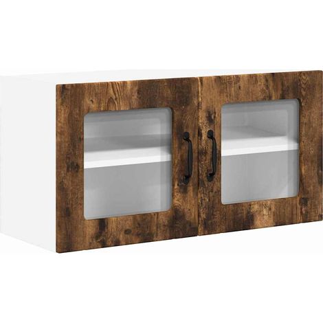 Meubles de Rangement,Armoire de cuisine Chêne fumé 80 x 31 x 40 cm Bois d'ingénierie CFW284509 (1/5)