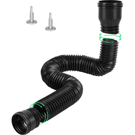 Rallonge Flexible Gouttière, Kit d'Extension de Tuyau pour Descente de 80/100mm, Pratique et Durable (47 150 cm) (1/5)