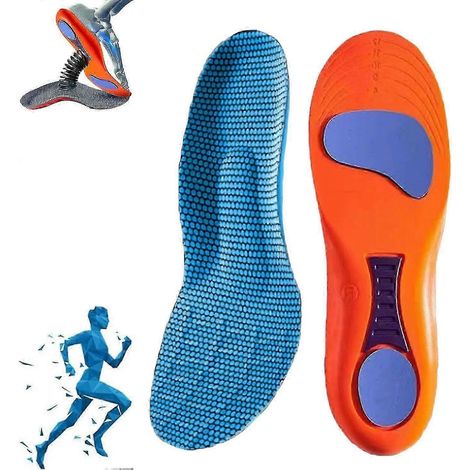 Semelles orthopédiques Norelie pour le soutien de la voûte plantaire Fasciite plantaire Soulagement de la douleur Confort Chaussures de sport de travail Inserts de chaussures de qualité médicale Confo (1/5)