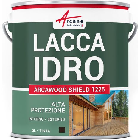 Impregnante legno per esterno trasparente - ARCALASURE HYDRO - 5 L Ebano - ARCANE INDUSTRIES