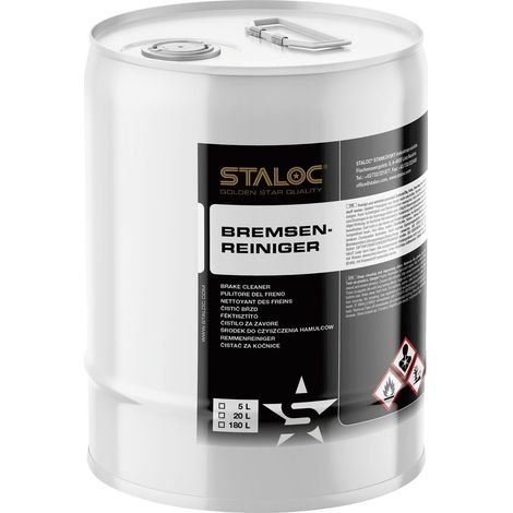 Staloc Bremsenreiniger Spray - Spezialreiniger zur Reinigung und Entfettung, Reinigungsmittel für Bremsen, 20l (1/3)