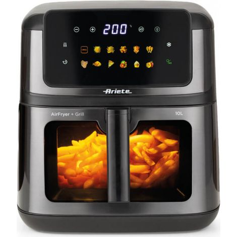 Ariete 00C464211AR0 Fritteuse Einzelbild 10 l Eigenständig 2100 W Heißluftfritteuse Schwarz (1/5)