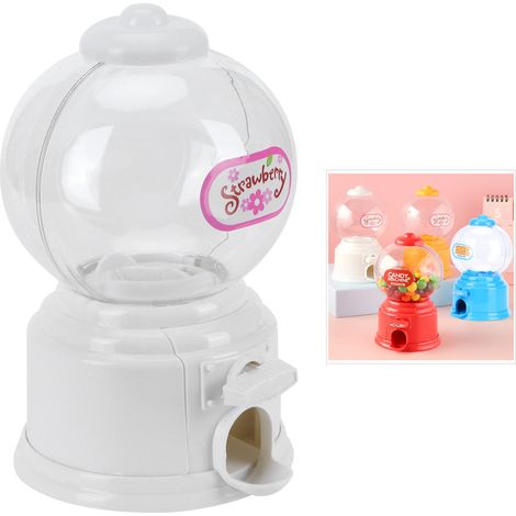Mini-Süßigkeitenautomat-Spardose, Spardose, Geschenk für Kinder, Weiß, Niedlich, Süß, Weiße Spardose, Süßigkeitenaufbewahrung, Sparschwein (1/5)