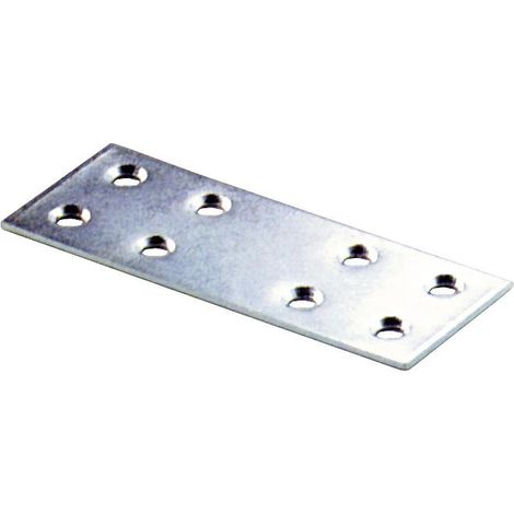 PIASTRINA GIUNZIONE DIRITTA 80X30MM ZINCATA