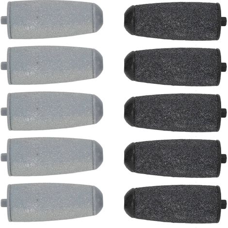 Lot de 10 têtes de rouleau de rechange (gros et fin) pour râpe-callosités électrique (1/5)