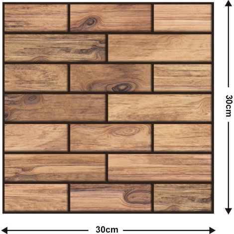5 Pièces Autocollants muraux 3D autocollants pour chambre à coucher - Papier peint mousse décoratif pour fond de mur (1/2)