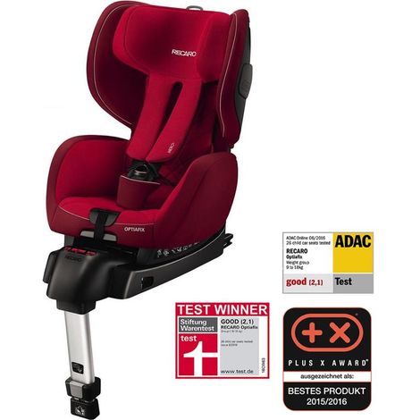 Recaro Kindersitz Optiafix Autokindersitz Autositz Sitz Kinderautositz Isofix Indy Red (1/5)
