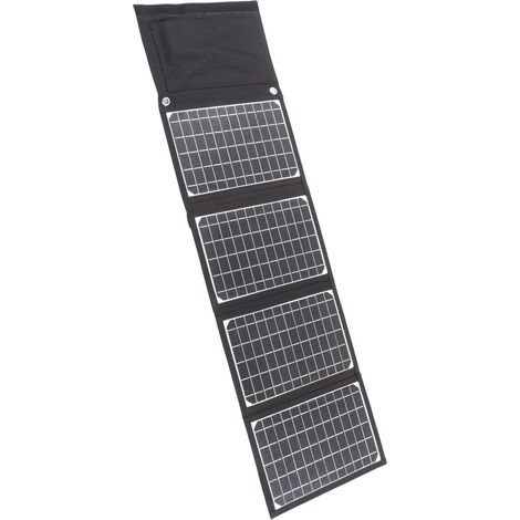 Chargeur solaire pliable, léger et portable, panneau solaire pliable pour voyage et camping, QC3.0 24 W CC 5 V 2 A, sortie 30 W (1/5)