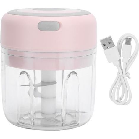 Mini hachoir électrique - Fournitures de cuisine - Mixeur hachoir alimentaire - Mixeur ail électrique - 250 ml (1/3)