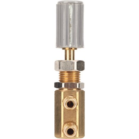 Tuyau de régulation de pression d'eau dentaire en cuivre, valve F 5mm/0,2in, bonne perméabilité, robinet de contrôle de débit pour fauteuil dentaire (1/5)