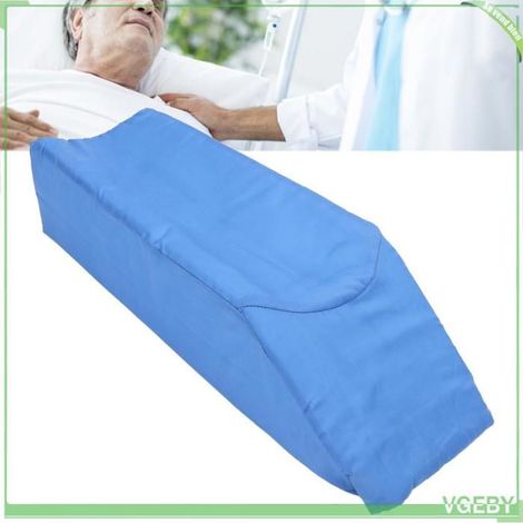 Oreiller d'élévation des jambes - FAFEICY - Modèle U - Éponge haute densité - Housse zippée lavable - Bleu (1/5)