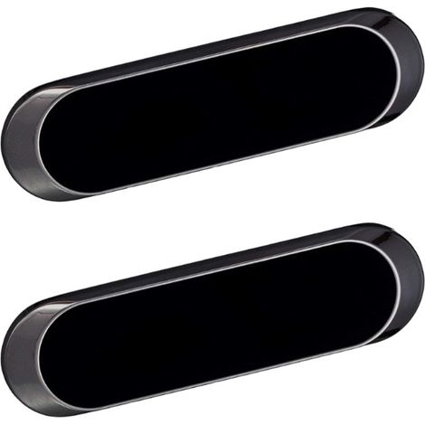 2 Pcs Support Magnétique pour Smartphone - Rotatif pour Voiture Tableau de Bord Téléphone Portable Aimant Mural Universel (Noir)