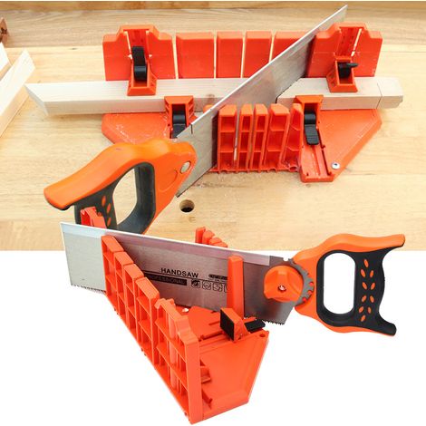 Scie d'angle pour bois de 35,5 cm (14 po) - Outil de coupe multi-usages pour le travail du bois (angles de 90°, 45° et 22,5°) (1/5)