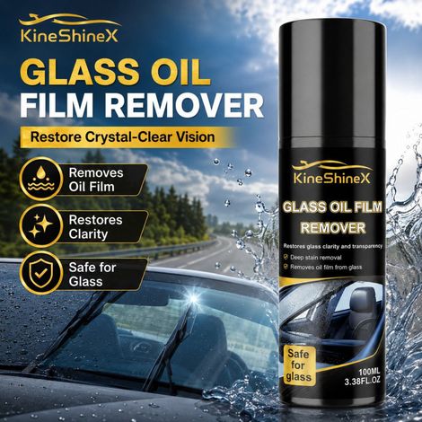 KineShineX Glasölfilmentferner, Autoscheibenreiniger, entfernt Wasser- und Ölflecken von Autoscheiben (1/5)