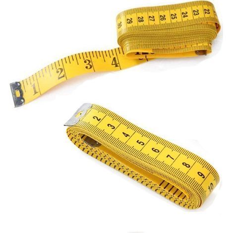 Maßband für Schneider, 2 Bänder, 300 cm, doppelseitig, extra lang, flexibel für Schneider, zum Messen von Längen und Abmessungen. (1/5)