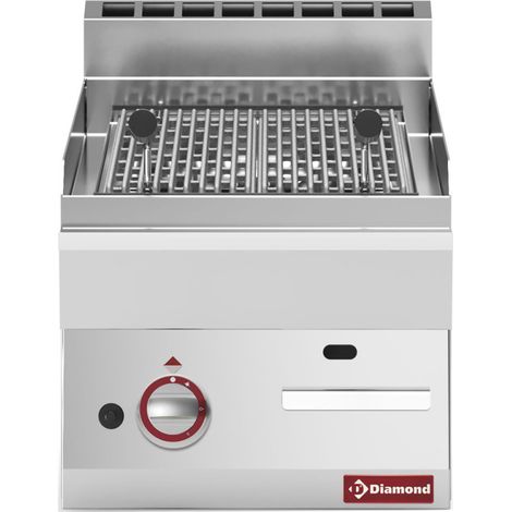 Grill pierre de lave gaz grille de cuisson fonte - Diamond