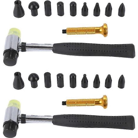 Outil de réparation automobile : stylo de nivellement pour débosselage non destructif, outil de réparation de pointes hautes - stylo de redressage à pointe interchangeable (1/5)