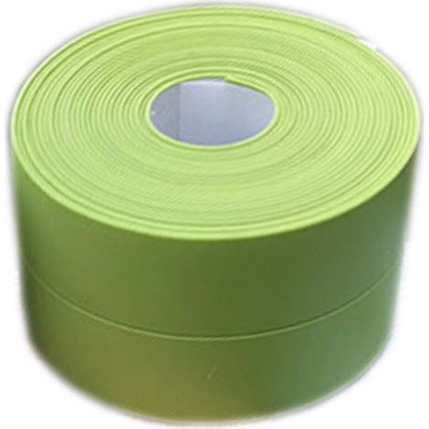 (2 Stück Grün) Flexible Sockelleiste – Abschlussleiste für Küche und Bad, 22 mm, 3,2 m, selbstklebend, flexibel faltbar, Dichtungsleiste (1/5)