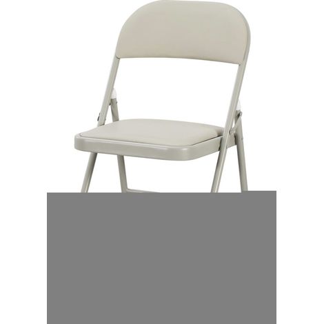 Packs Sillas Plegables - Pack 6 Sillas plegables para eventos Pad - Gris claro