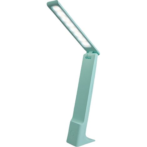 Ortviai Lampe de bureau LED rechargeable USB, réglable en intensité et température de couleur (3000K-6000K), pliable et portable (1/5)