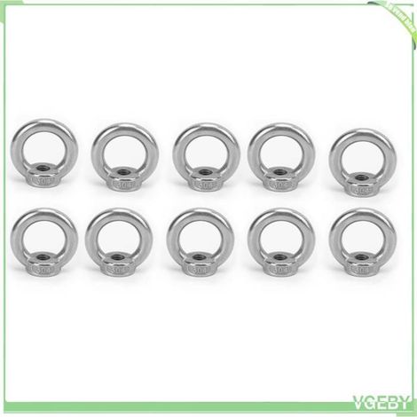 Écrou à œil de levage - FAFEICY - M8 - Inox 304 - Antirouille - Lot de 10 (1/4)