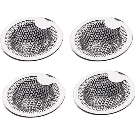 Set mit 4 Edelstahl-Spülbeckensieben – Verstopfungsfreier Filter für Küchenspülen (1/5)