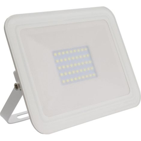 Foco Proyector LED 30W 120 lm/W IP65 Slim Cristal Blanco 3000K Blanco Cálido