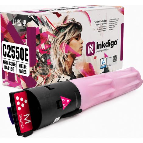 Tóner Inkdigo 841198 compatible con Ricoh Aficio MPC2030 MPC2530 MPC2550CSP con certificación TÜV. (1/5)