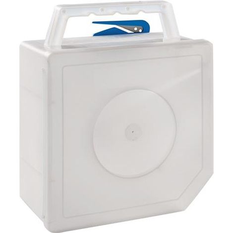Dispensador  de  cinta  de  advertencia  transparente  con  cuchilla  integrada  L200xA100xH240mm  WEMAS (1/3)