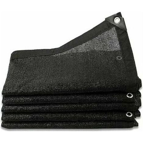 Filet D'Ombrage 8 Broches Ombrage 80% Renforce éPaissir Voile Ombrage, Serres Filet Coupe-Vent avec Oeillets(3x4m)