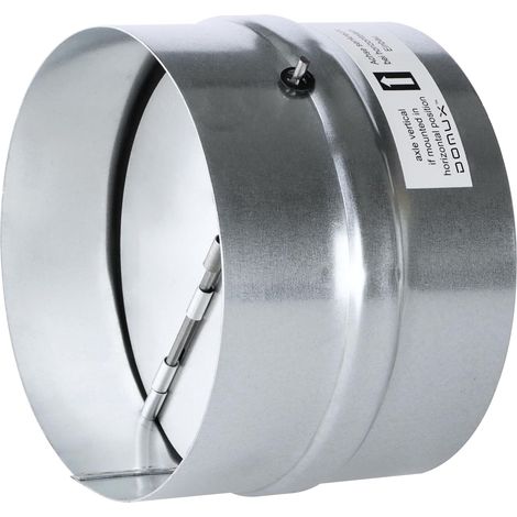 Clapet Anti Retour 125 mm - Raccord Silencieux - Automatique - Acier Galvanisé Haute Qualité - Étanchéité Optimale - Joint Caoutchouc - Parfait Hottes de Cuisine, Extracteur, Sèche-Linge et VMC- DN125