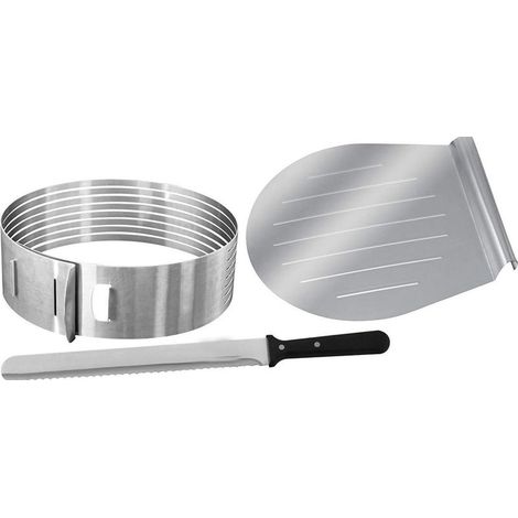 Lot de 3 outils de pâtisserie pour gâteaux à étages, cercles à mousse pour dessert (1/5)