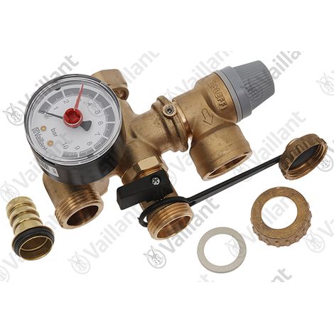 VAILLANT Soupape de sécurité, groupe de sécurité VPM 20/2 S, 60/2 S u.w. Vaillant-Nr. , 0020085136