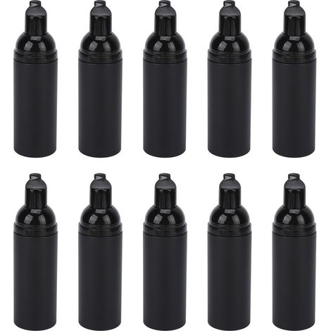Lot de 10 flacons moussants de 50 ml, réutilisables, grand format, portables, à pression, pour la maison et les voyages. (1/5)