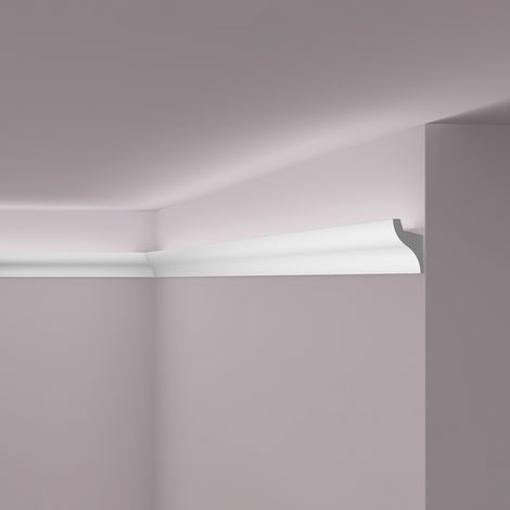 Cornice moulding NMC IL3 WALLSTYL Noel Marquet Decorative moulding for indirect lighting timeless classic design grey 2 m (1/5)