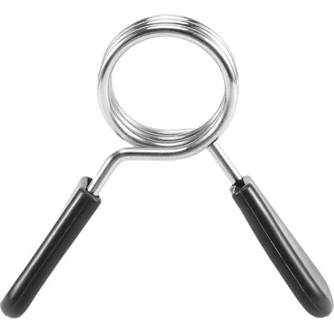 1 pince à ressort standard de 28 mm (1,1 pouce) pour barre d'haltères, idéale pour la musculation. (1/5)