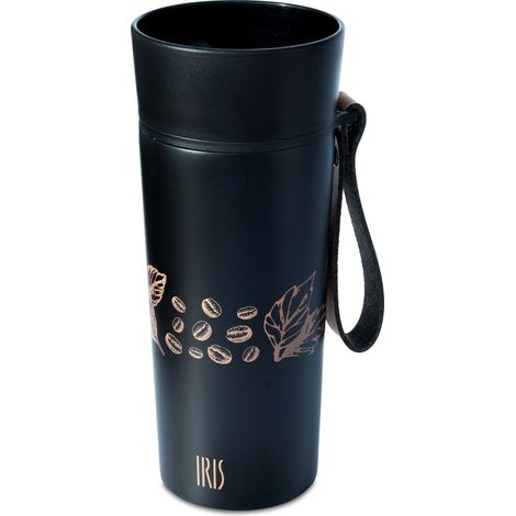 Mug termico negro 360 ml iris