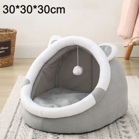 Ein Katzensofa-Schutz, ein weiches und bequemes Katzenbett mit halbgeschlossenem Design, geeignet für den Familiengebrauch.
