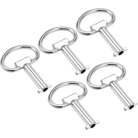 5Pcs Électrique Coffret Clé Zinc Alliage Eau Mètre Boîte Clé Unique Voie Fendue (1/4)