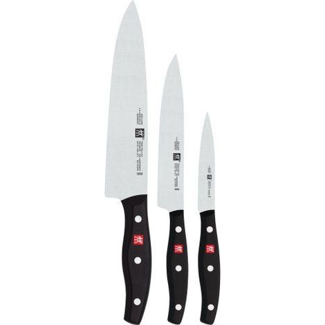 Zwilling Twin Pollux Set de Tres Cuchillos Negro