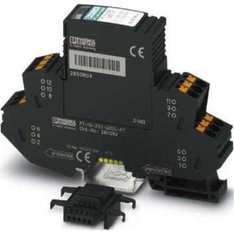 Phoenix Contact Überspannungsschutz-Gerät für 4 Signaladern PT-IQ-4X1+F-24DC-PT (1/2)