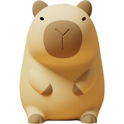 Lampada Capibara - Capibara - Luce notturna per bambini e neonati - Silicone - Lampada da camera da letto - Lampada a clip - Lampada touch