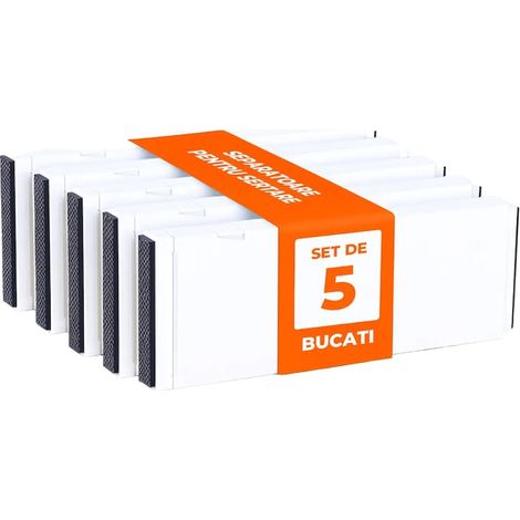Set di 5 divisori per cassetti in plastica espandibili, ideali per cucina, ufficio, camera da letto e bagno. Organizzatori e divisori per cassetti, spazio di archiviazione regolabile ed estensibile da (1/5)