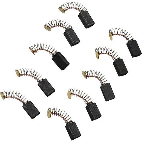Lot de 5 balais de charbon pour meuleuse d'angle et ponceuse orbitale – Dimensions 13x8mm – Réparation moteur efficace (1/5)